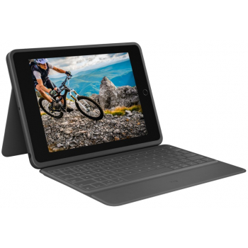 Logitech Rugged Folio Apple iPad (7. Gen.) QWERTZ, graphite