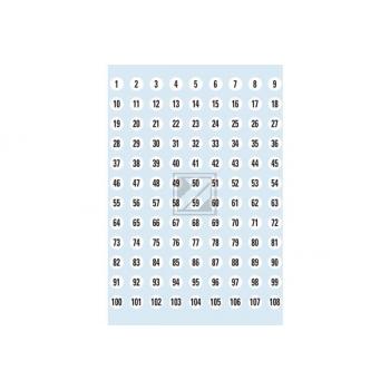 HERMA Zahlenetiketten 8mmm 4128 1-540 5 Stück