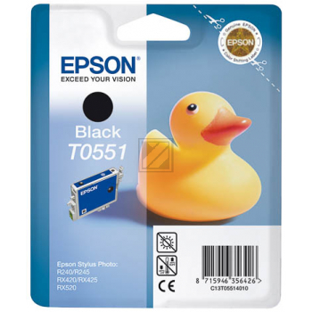 Epson Tintenpatrone schwarz (C13T05514010, T0551)