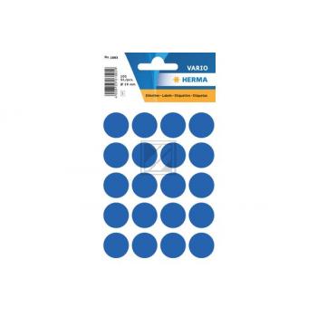 HERMA Etiketten rund 19mm 1883 blau 100 Stück