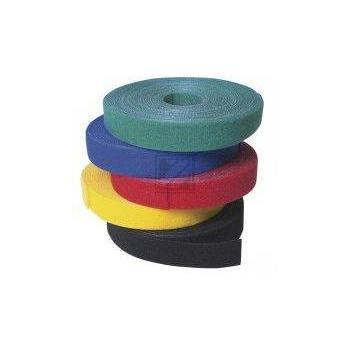 LogiLink Kabelbinder aus Klettband 4 m, schwarz