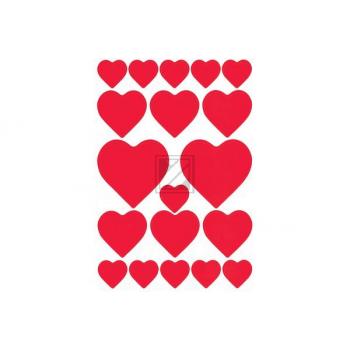 HERMA Etiketten Decor 80x120mm 3827 rot 3 Stück