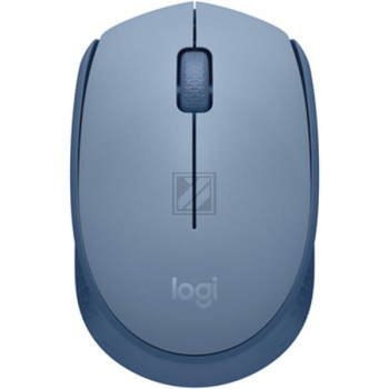 LOGITECH M171 MAUS KABELLOS BLAU-GRAU 910-006866 3Tasten beidhaendig