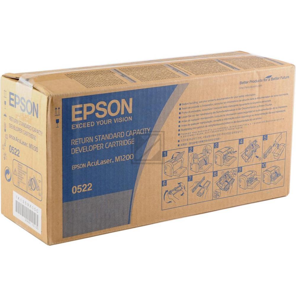 Epson Toner-Kartusche Return schwarz (C13S050522, 0522)