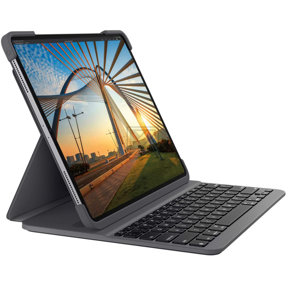 Logitech Slim Folio Pro Apple iPad Pro 12.9'' (3rd/4th Gen.) QWERTZ, graphite