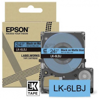 Epson Schriftbandkassette 24mm schwarz/blau (C53S672082, LK-6LBJ)