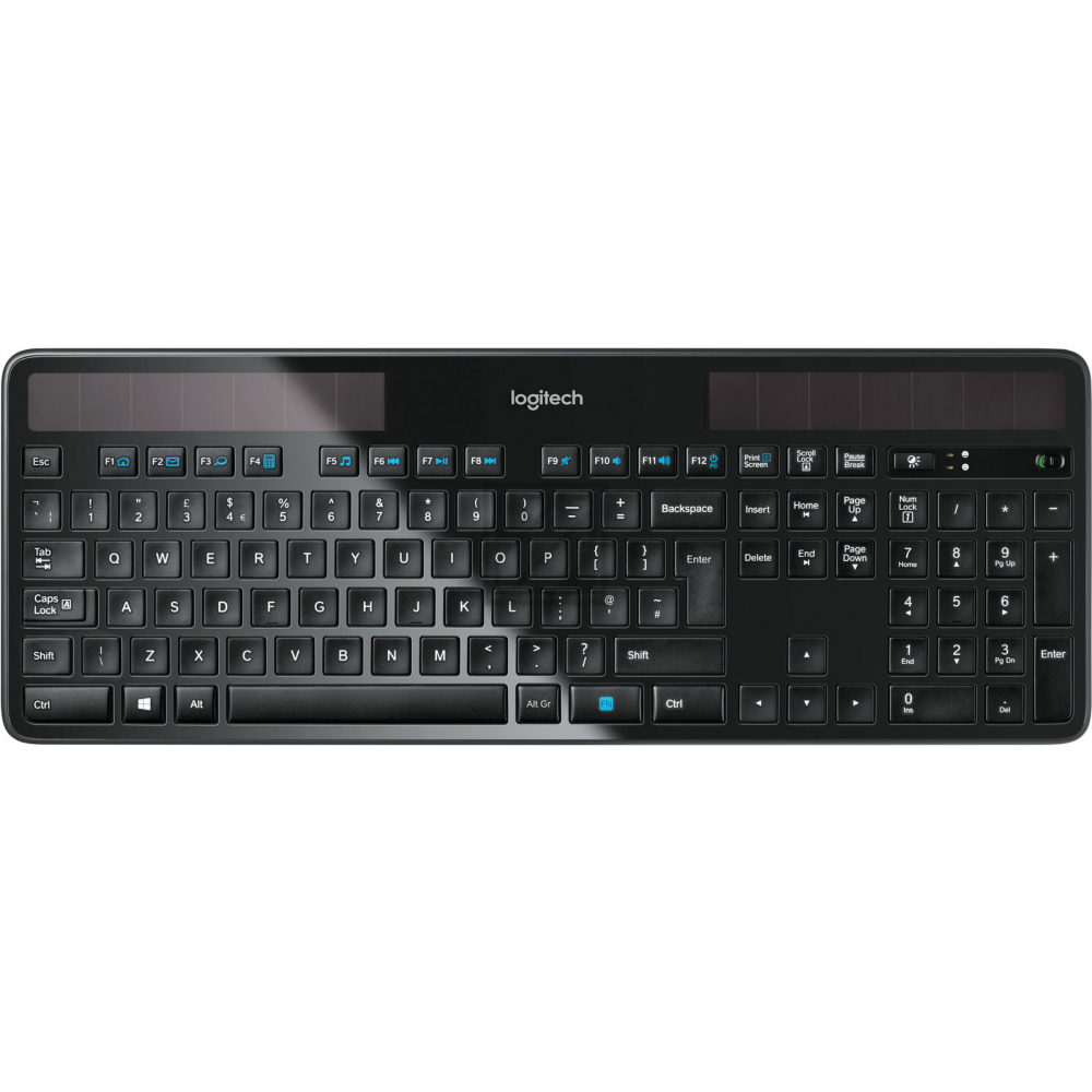 LOGITECH K750 cordless Solar Keyboard black - NSEA (UK)