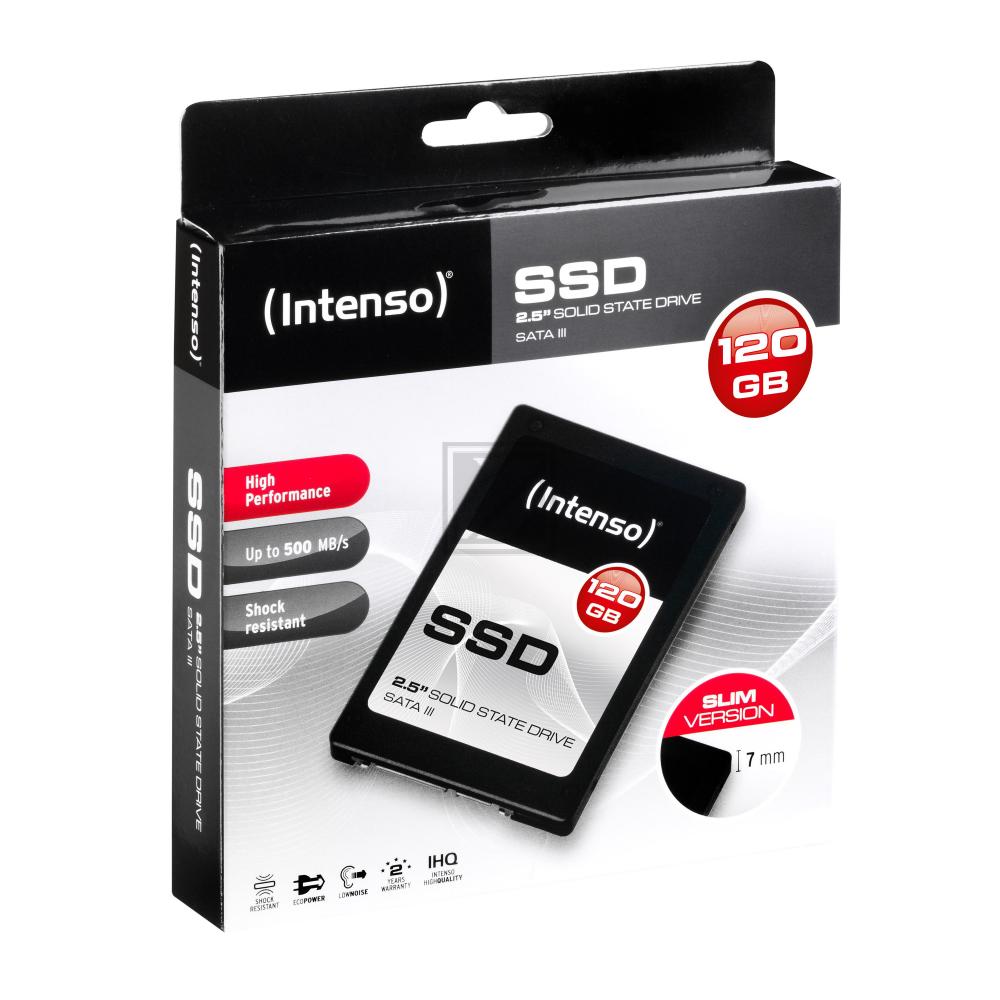 INTENSO 2.5 SSD FESTPLATTE INTERN 120GB 3813430 SATA III HIGH