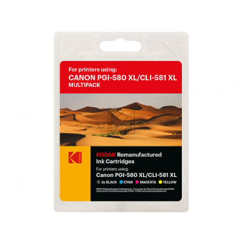 Kodak Tintenpatrone (185C058168) ersetzt PGI-580PGBKXL, CLI-581BKXXL, CLI-581CXXL, CLI-581MXXL