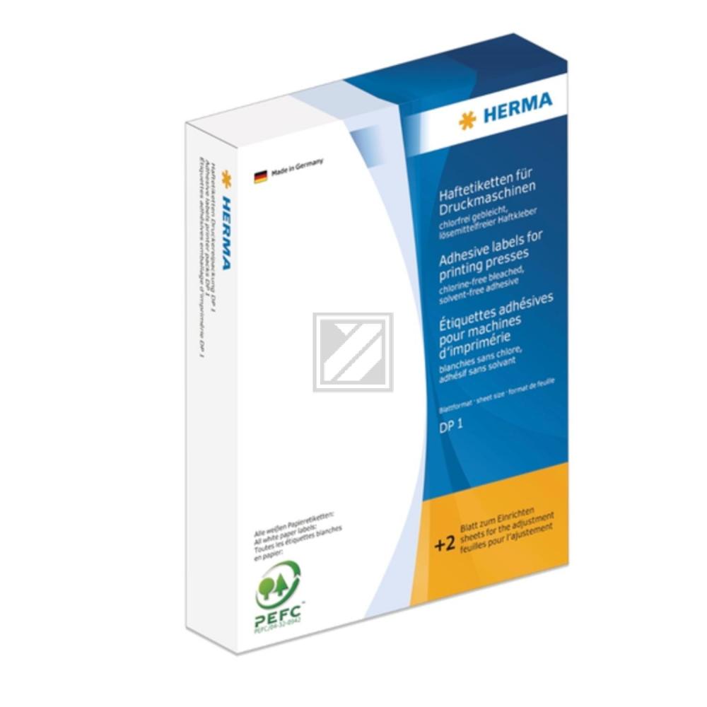 Herma Haftetiketten DP1 weiß 13 x 40 mm für Druckmaschinen DP1 matt