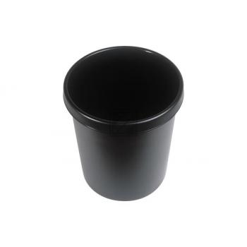 HELIT Papierkorb H6106195 schwarz 30lt