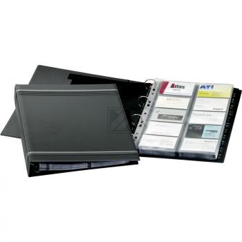 Durable Visitenkarten-Ringbuch Visifix Anthrazit A4 bis 400 Karten