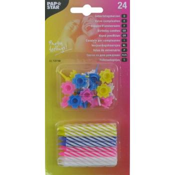 Papstar Geburtstagskerzen sortiert Inh.24 6 cm