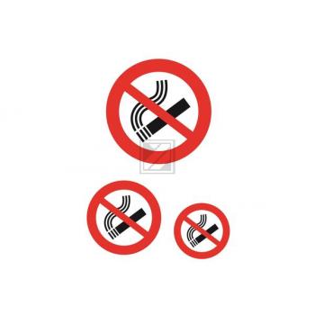 HERMA Etiketten wetterfest 84x120mm 5736 Nicht rauchen schwarz/rot