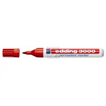 edding 3000 Permanentmarker rot Rundspitze 1,5-3 mm