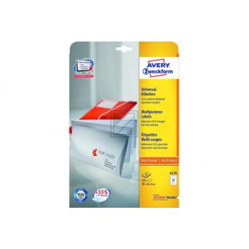 AVERY ZW. Universaletiketten 70x42,3mm 6174 weiss, perm. 525 Stk./25 Bl.
