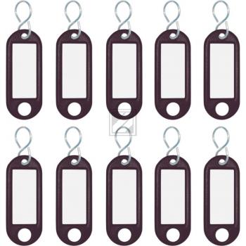 Wedo Schlüsselanhänger S-Haken schwarz Inh.10