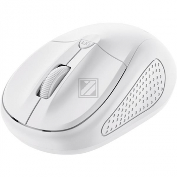 TRUST PRIMO FUNKMAUS MATT WEISS 24795 4Tasten kabellos beidhaendig RFID