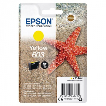 Epson Tintenpatrone gelb (C13T03U44020, 603)