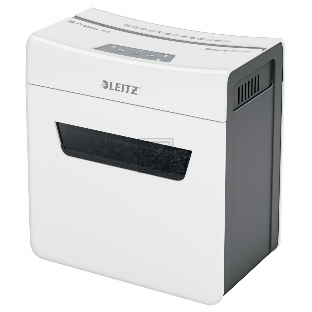 LEITZ Aktenvernichter IQ Protect 80930000 3M, P-5, 10lt