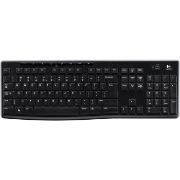 Logitech K270 Tastatur black schnurlos USB