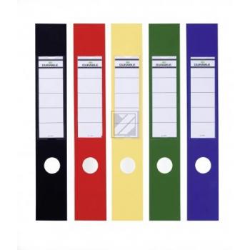 Durable Rückenschilder Ordofix 60 mm schwarz Inh.10 selbstklebend