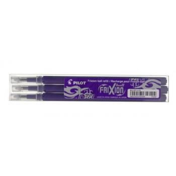 PILOT Mine FriXion Refill BLS-FR7-V violett, 3er Set