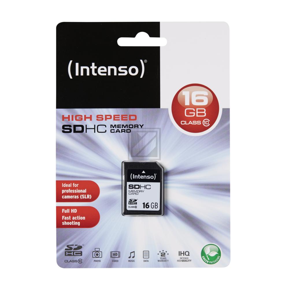 INTENSO SD SPEICHERKARTE 16GB 3411470 Klasse 10