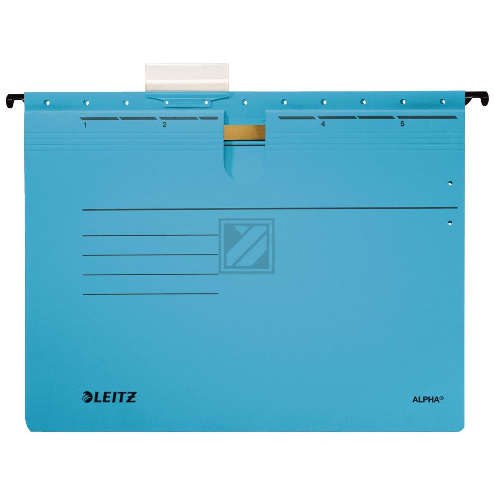 Leitz Alpha Hängehefter A4 Bl blau 250 g/qm Inh.5