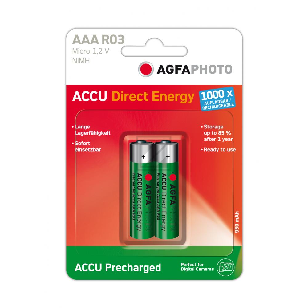 132-803944 AP MICRO BATTERIEN (2) Ready-to-Use Accu 950 mAh AAA
