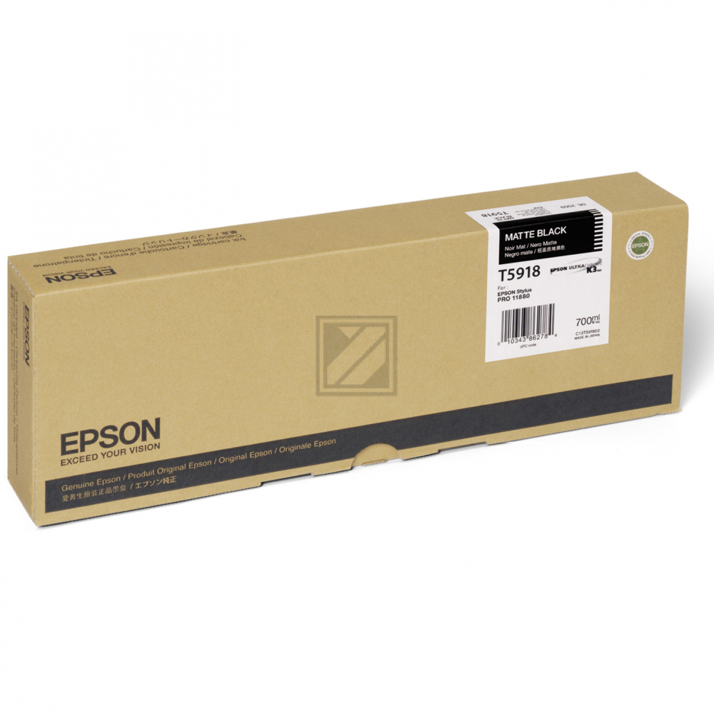 Epson Tintenpatrone schwarz matt (C13T59180N, T5918)