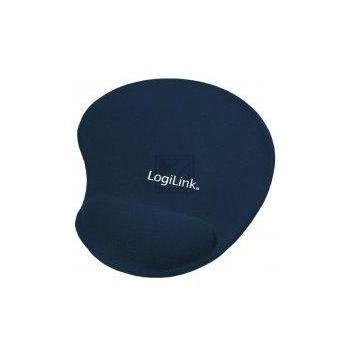 LogiLink Mauspad mit Silikon Gel Handauflage blau
