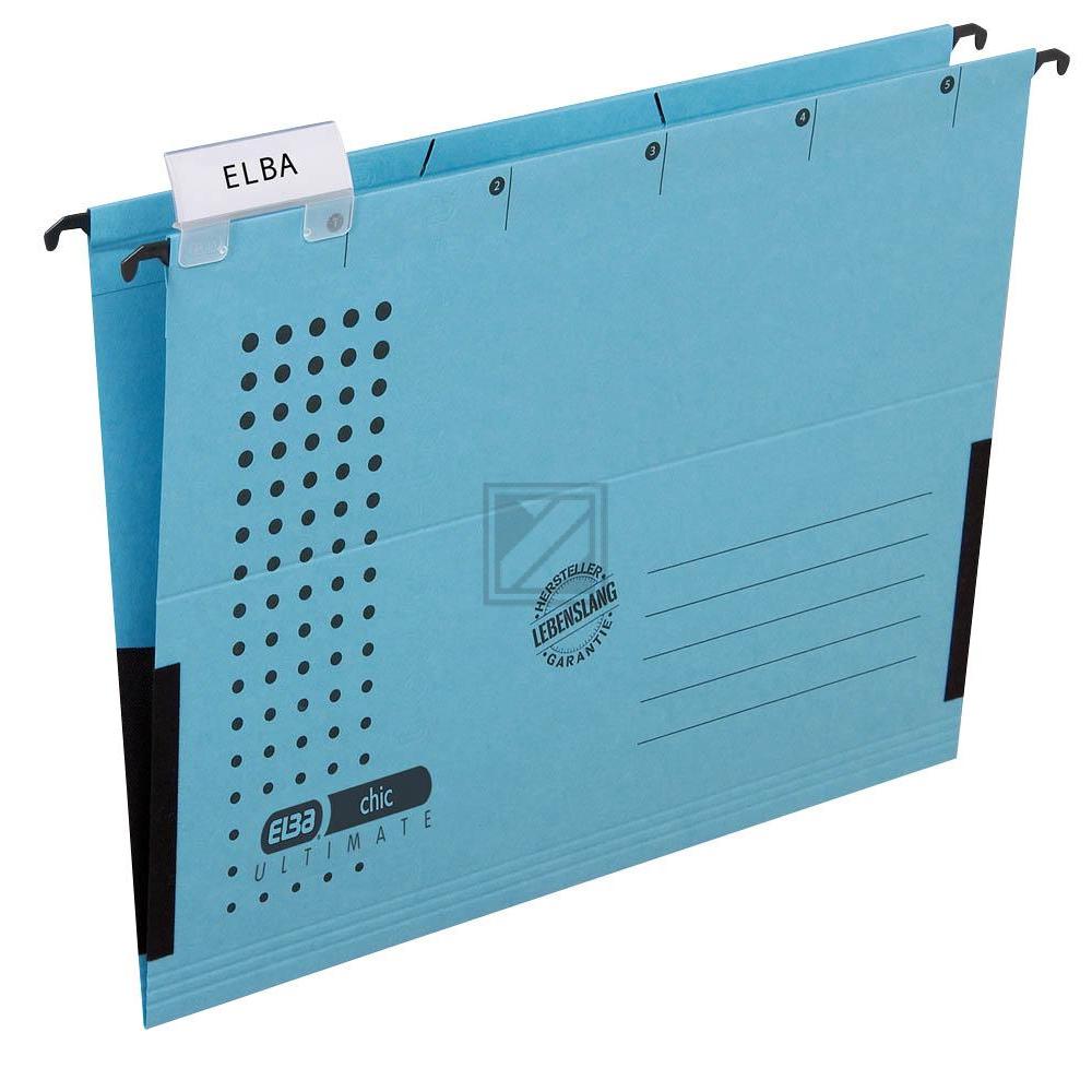 Elba Hängetaschen A4 Chic blau Karton Inh.5 230 g/qm