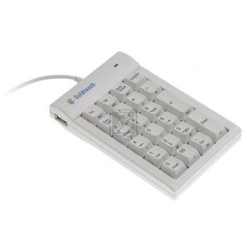 BNEGTWNUM BAKKER TASTATUR ZIFFERNBLOCK Goldtouch USB weiss