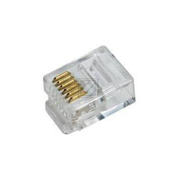 LogiLink RJ12 Modularstecker, ungeschirmt, 100 Stück