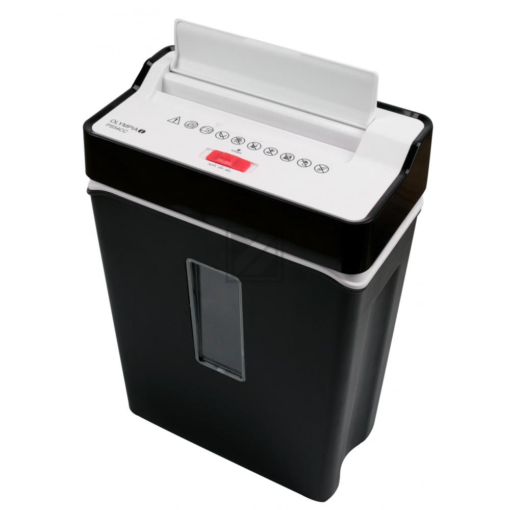 OLYMPIA PS54CC AKTENVERNICHTER SCHWARZ 2710 Partikelschnitt 4x32mm f. 8Blaetter