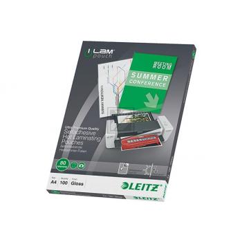 LEITZ Laminierfolie A4 33872 80my 100 Stück