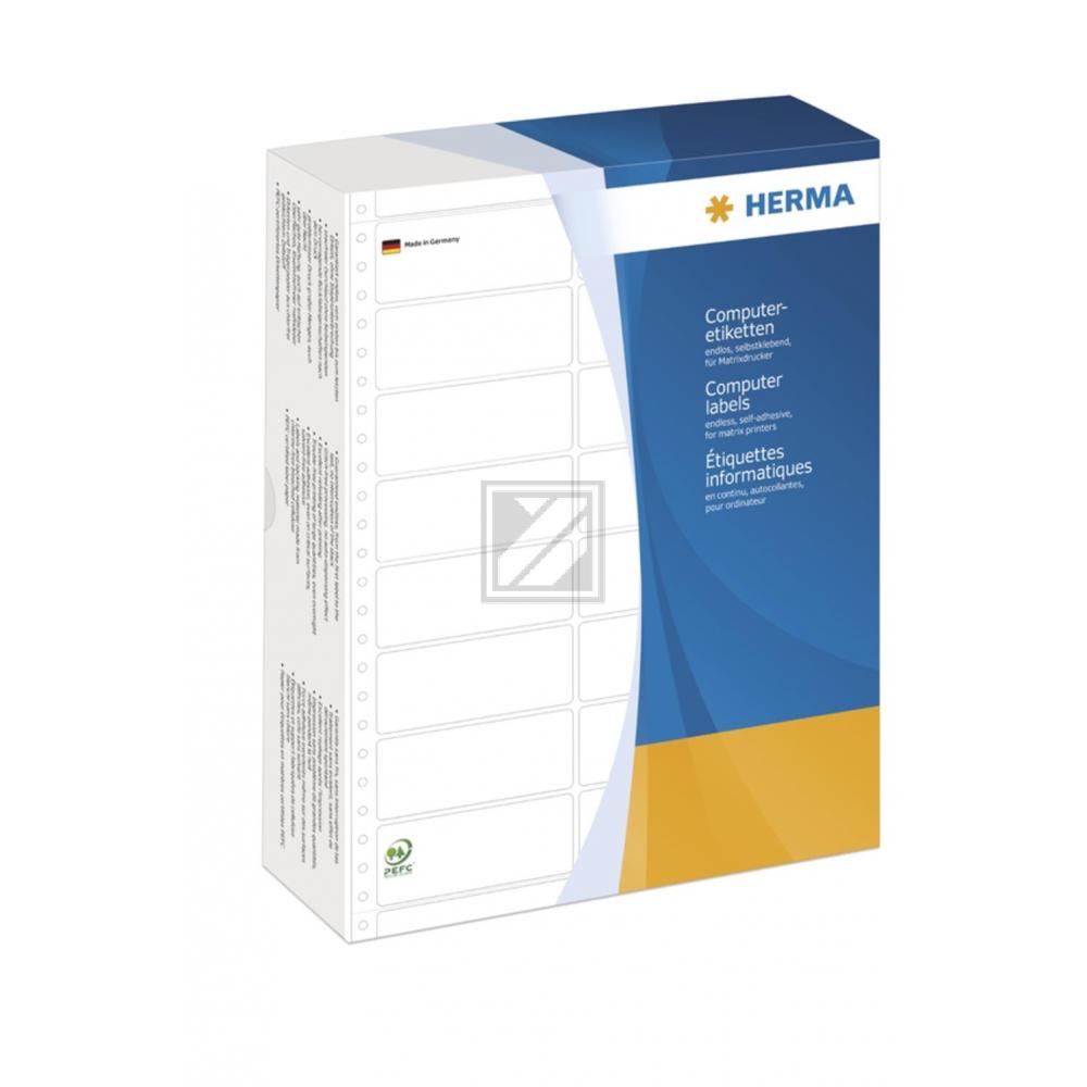 Herma Computeretiketten weiß 210,82 x 150 mm Papier matt Inh.1000 1-bahnig perforiert