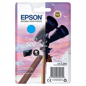Epson Tintenpatrone cyan SC (C13T02V24020, 502)