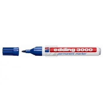 edding 3000 Permanentmarker blau Rundspitze 1,5-3 mm