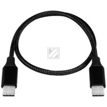 LogiLink USB Kabel, USB 2.0, USB-C zu USB-C 1 m, schwarz