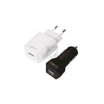 LogiLink USB-Reiselader Set 12 und 240 Volt