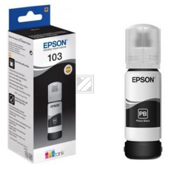 Epson Tintennachfüllfläschchen schwarz (C13T00S14A, 103)