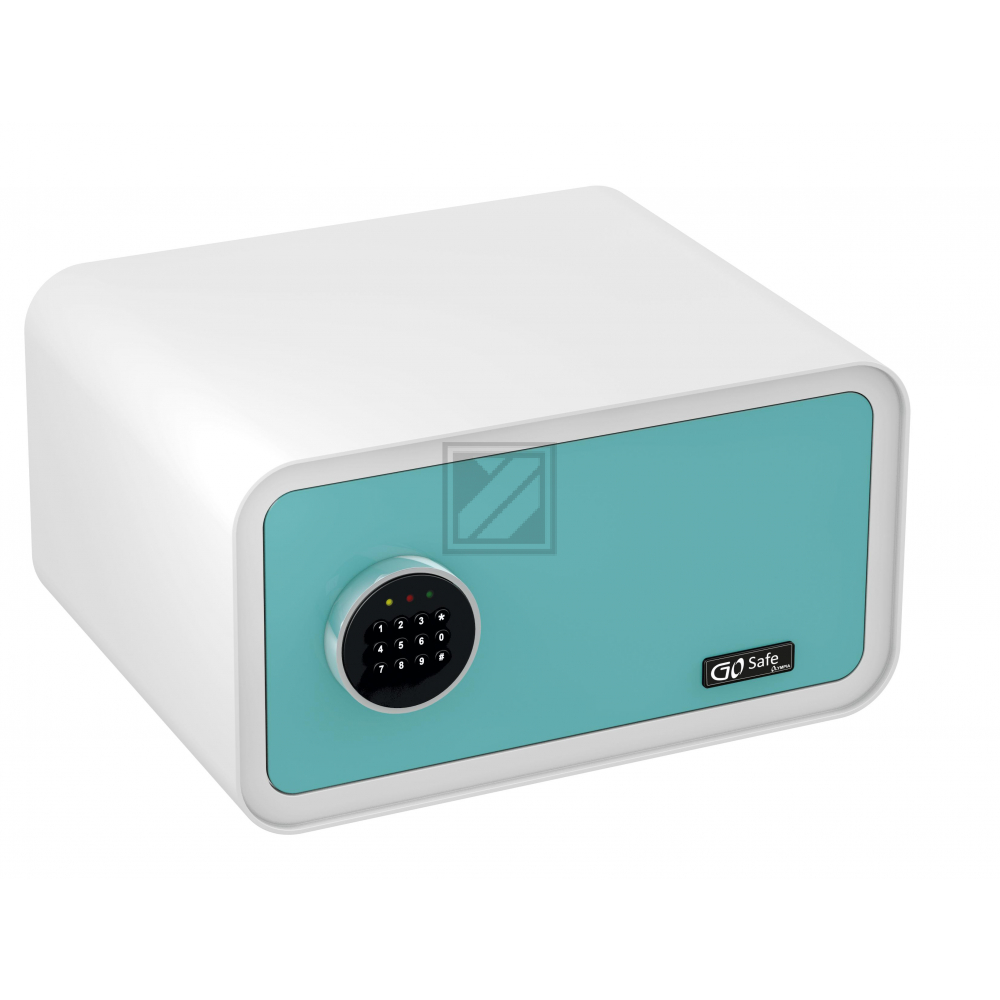 OLYMPIA TRESOR GOSAFE 200 BLAU/WEISS 7016 Zahlen-Code Schloss