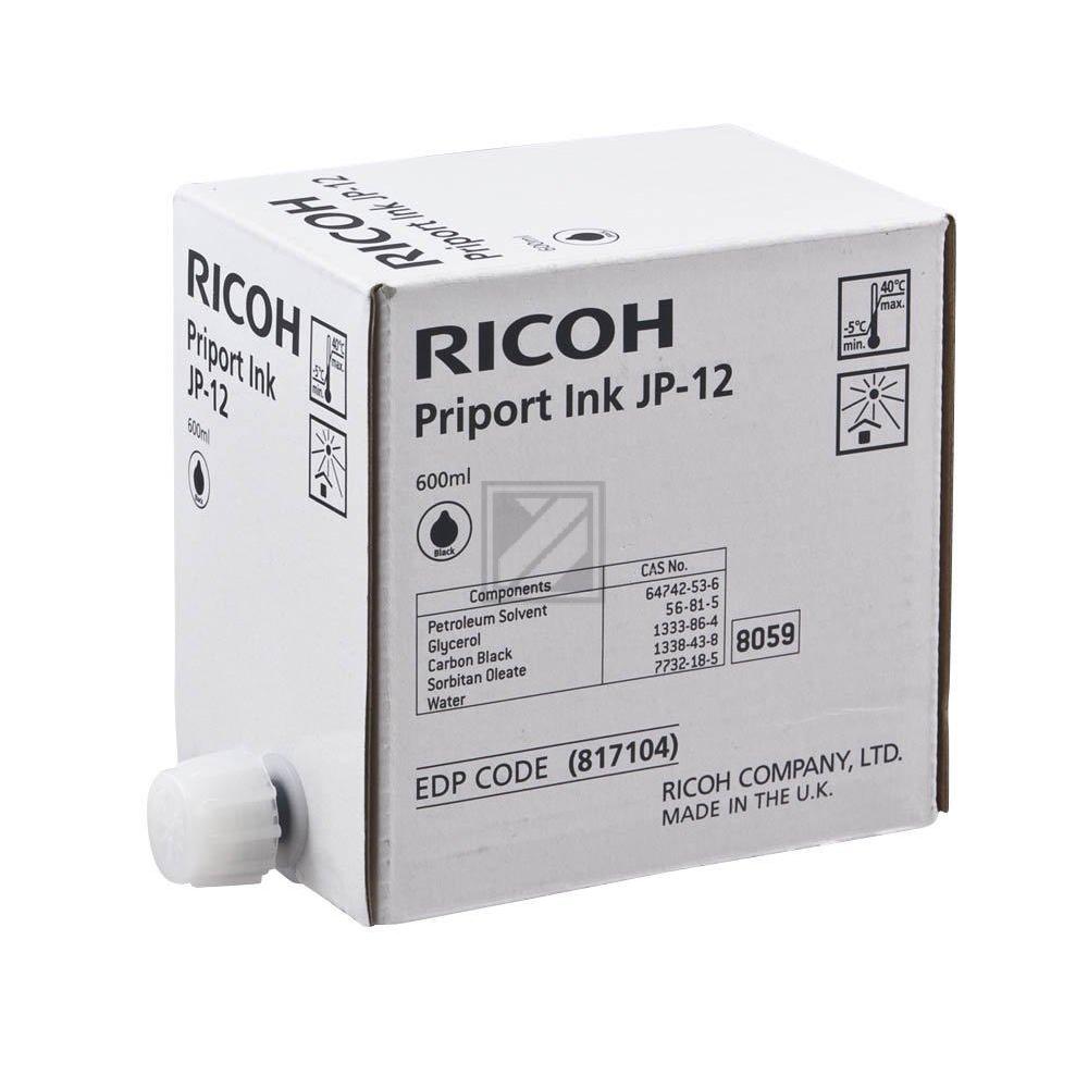 Ricoh Tintenpatrone 5 x schwarz (817104, JP-12)