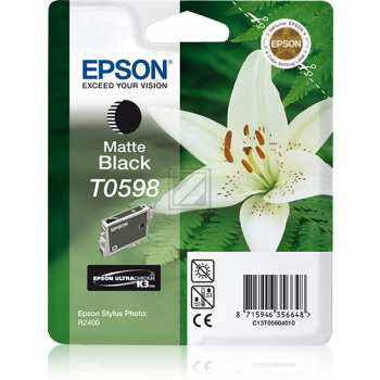 Epson Tintenpatrone schwarz matt (C13T05984010, T0598)
