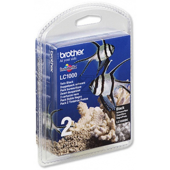 Brother Tintenpatrone 2 x schwarz (LC-1000BKBP2)