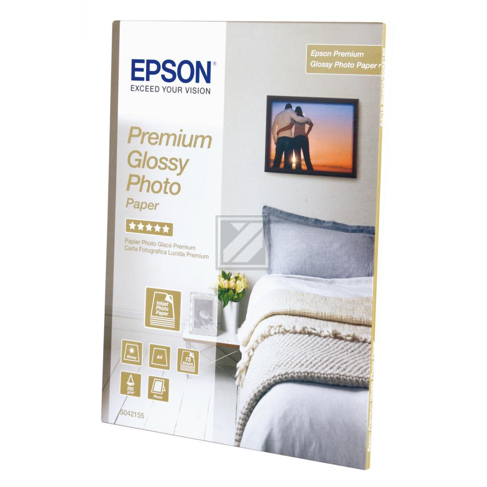 Epson Fotopapier glänzend 15 Blatt DIN A4 255 g/m² (C13S042155)