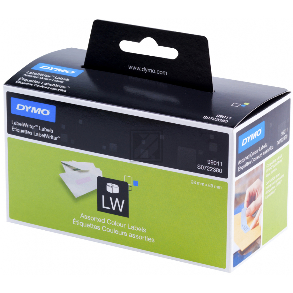 Dymo Etiketten (farbig) 4 X 1 130 (S0722380, 99011)