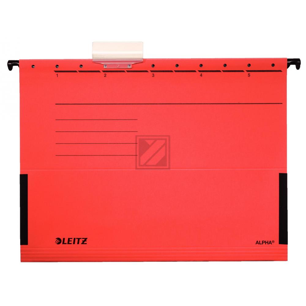 Leitz Hängetasche Alpha A4 rot Inh.5 250 g/qm